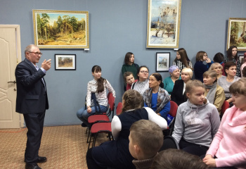 Открытие выставки копий  "Мои учителя"